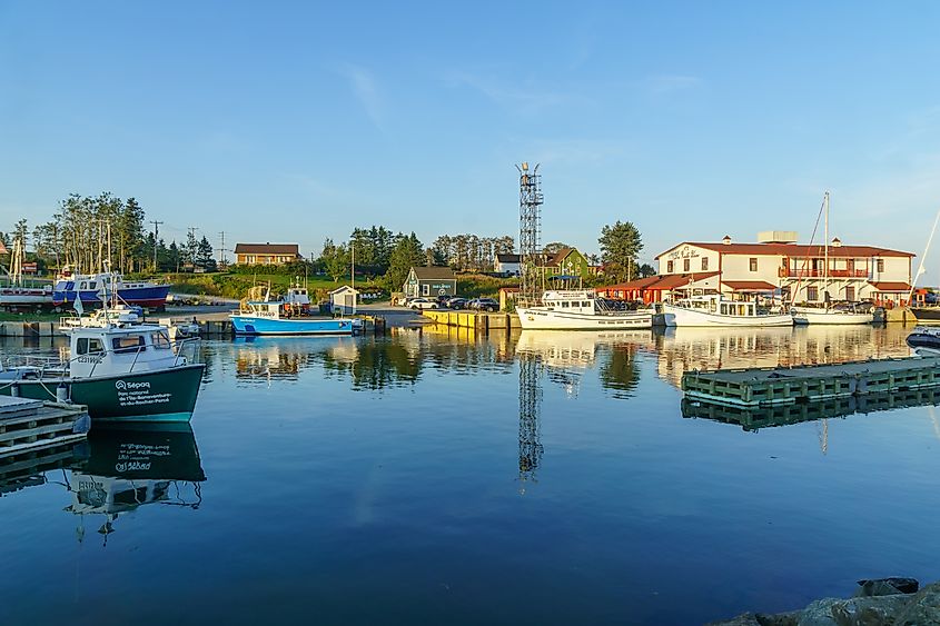 The quay in L’Anse-à-Beaufils, Quebec, on the Gaspé Peninsula