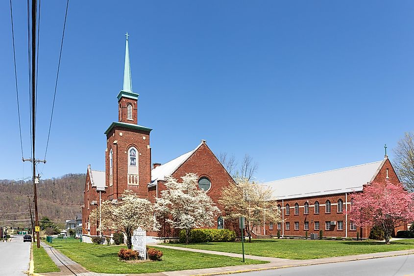 A historic church in Erwin, Tennessee.