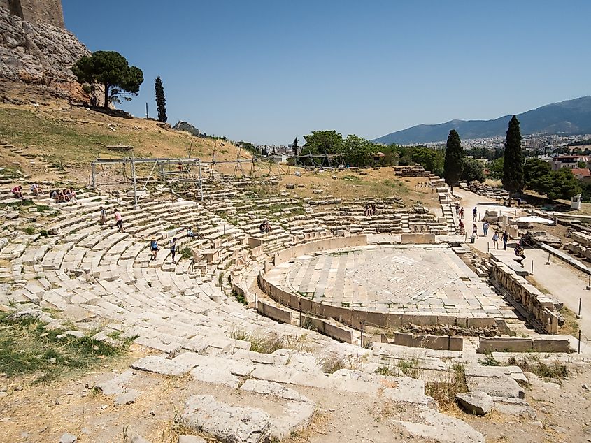View of the Theatre and Sanctuary of Dionysus from the west