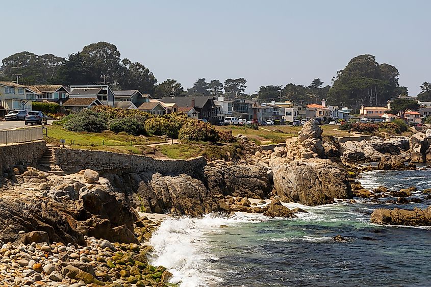 the unique and breathtaking panoramic view at the coastline of Monterey bay at the famous 17 mile drive,