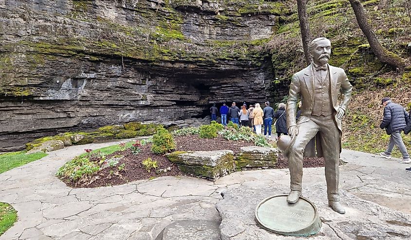 Jack Daniel's statue, Lynchburg, Tennessee.