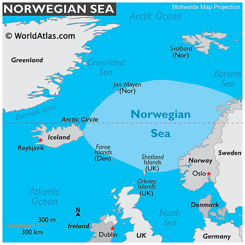 norwegian sea world map