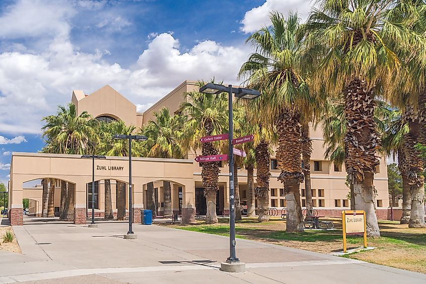 Zuhl Library at New Mexico State University.