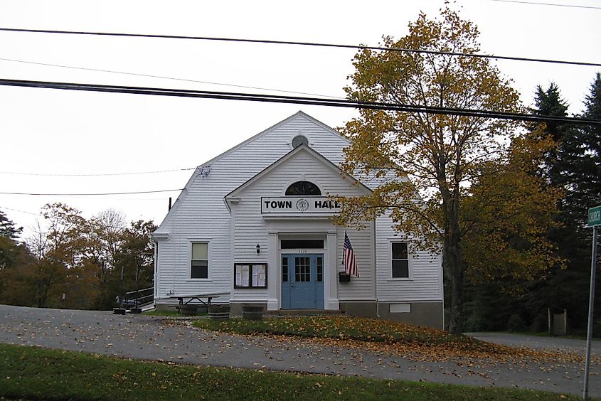 Town Hall in Richmond, Massachusetts.