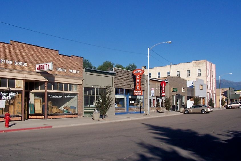 Front Street in Morgan, Utah.