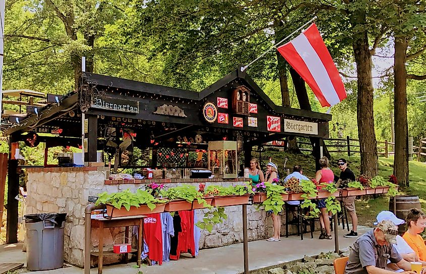 Put-in-Bay, Ohio: Austrian Beer Garden on South Bass Island.