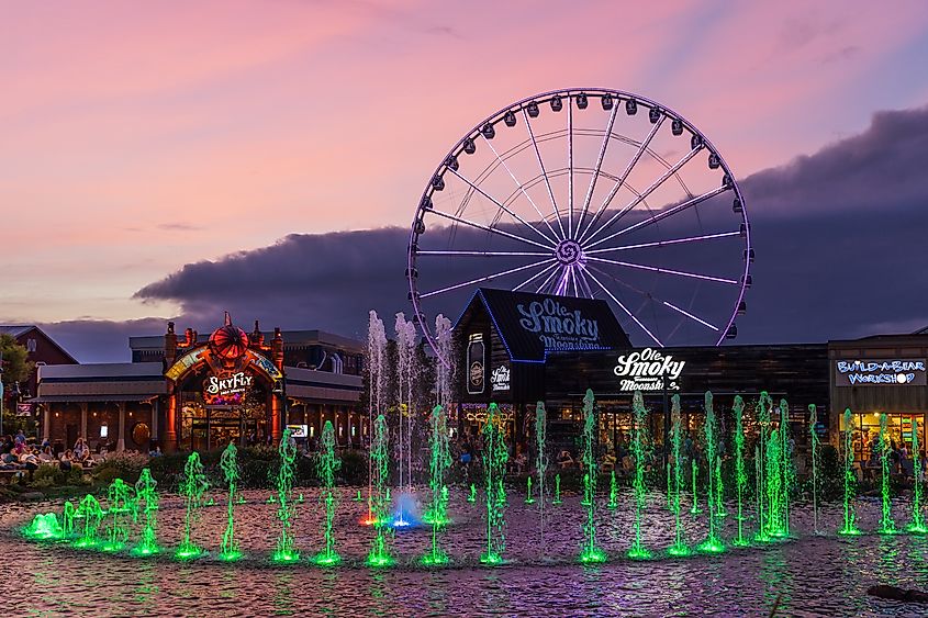 The Island in Pigeon Forge, TN, USA