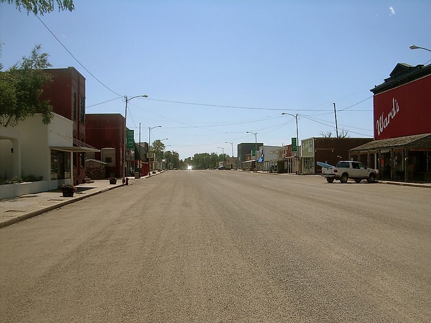 View of downtown De Smet, South Dakota.