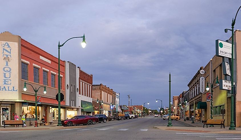  The old business district on Will Rogers Boulevard