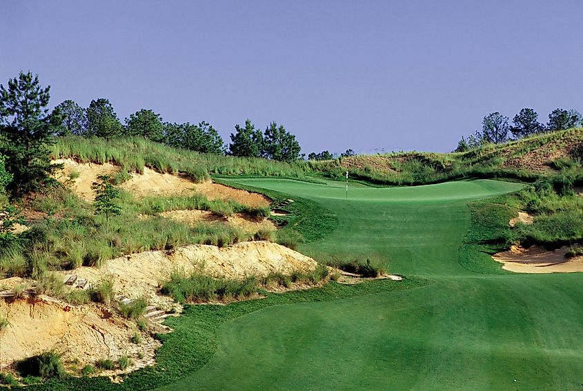 A view of the Tobacco Road Golf Course in North Carolina