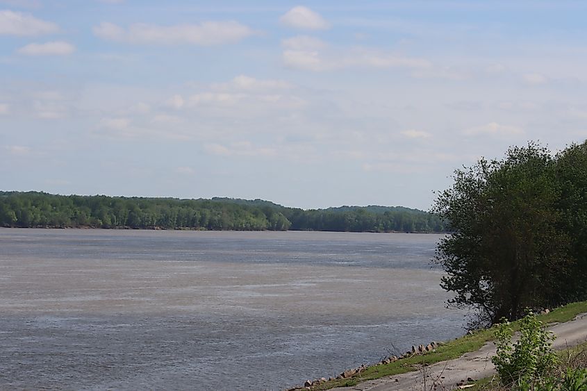The Ohio River in Golconda, Illinois