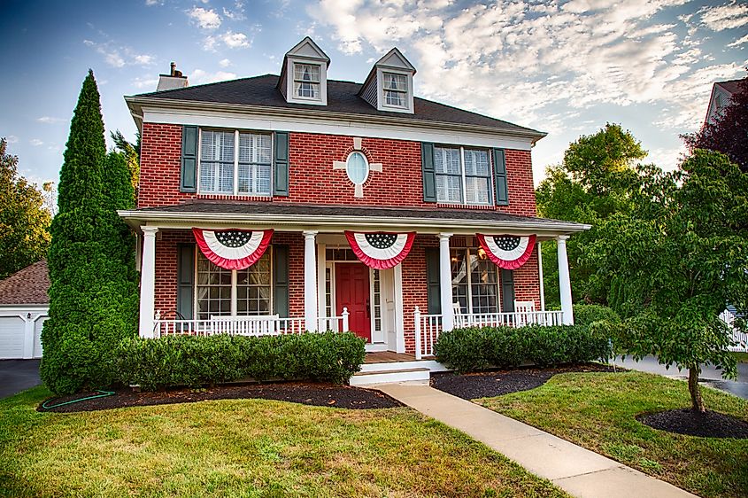 A colonial house in Medford, New Jersey 