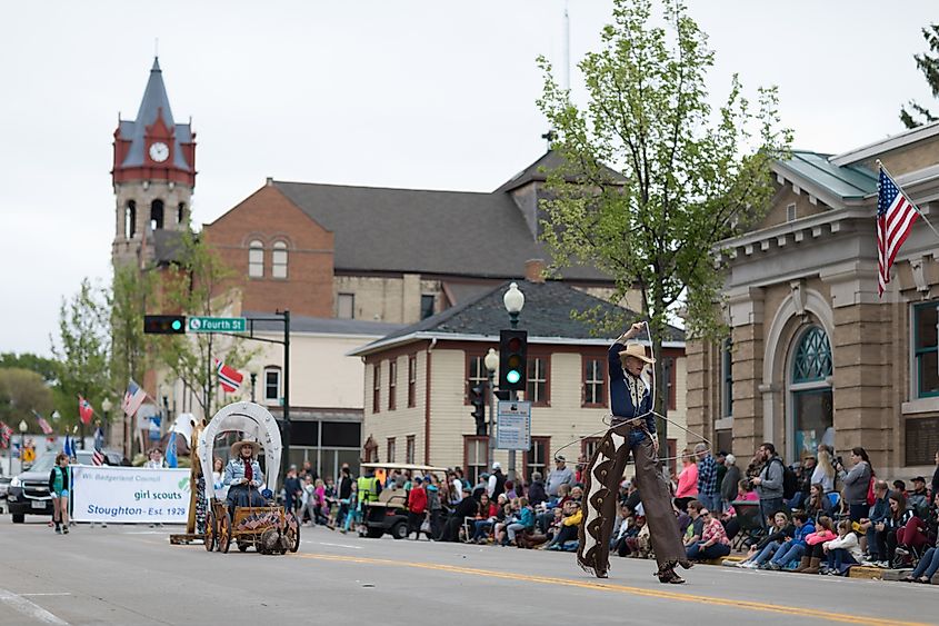 Annual Norwegian Parad in Stoughton, Wisconsin.