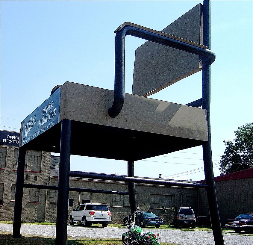 The World's Largest Office Chair in Anniston, Alabama