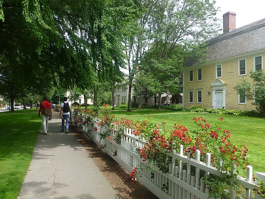 Beautiful Deerfield village street. Massachusetts - USA. July 2015. photo by emilyz21 via Shutterstock