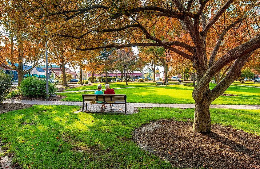 Woodstock Square in Woodstock, Illinois.