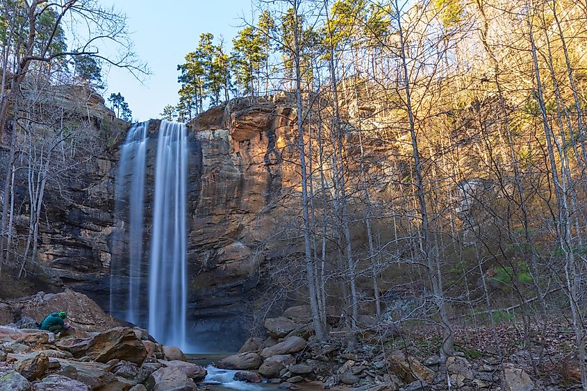 The falls in Toccoa, Georgia, USA.