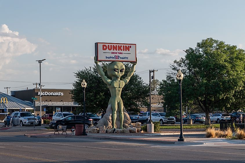 A summer sunset over Roswell, New Mexico