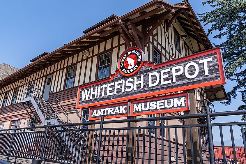 Whitefish station, a Great Northern Railway depot