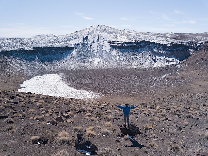 Lunar Crater in the heart of the state of Nevada. Image credit Spanish Jeque via Shutterstock.