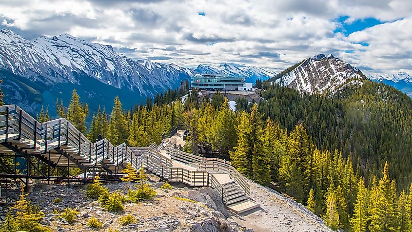 Banff gondola in Banff National Park, Alberta, Canada.