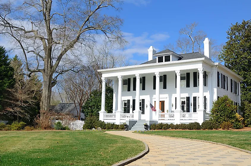 Historic Antebellum house in Madison, Georgia