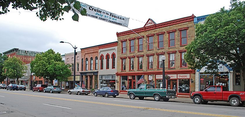 Downtown Marshall photo via Wikicommons