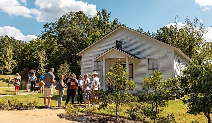 Tupelo, Mississippi, tourist at the Elvis’ Childhood Church