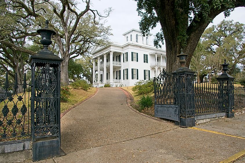 A historic mansion in Natchez, Mississippi