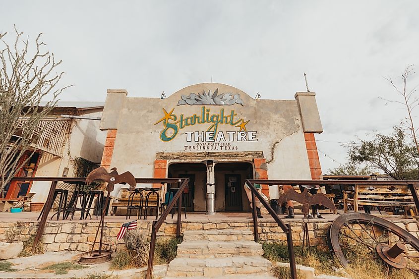 Historic Starlight Theatre in Terlingua Texas.  Editorial credit: Cavan-Images / Shutterstock.com