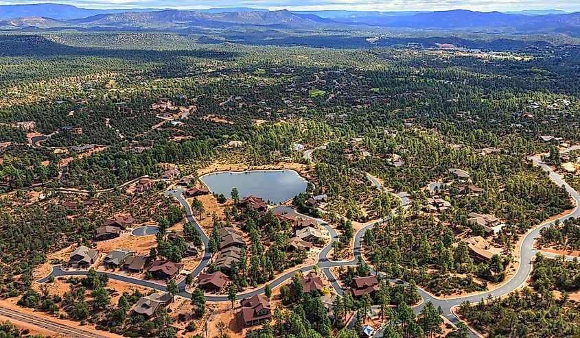 View of the Mogollon Rim from Payson, Arizona