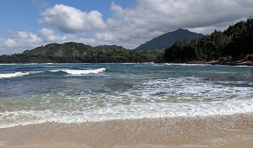 Wainiha Bay Park on Kauai, Hawaii.