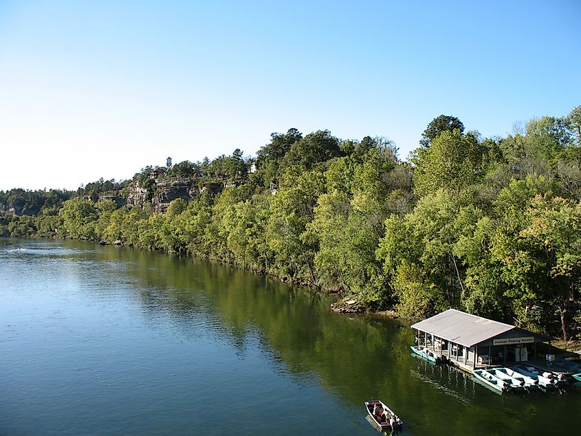 The White River flowing by Calico Rock, Arkansas