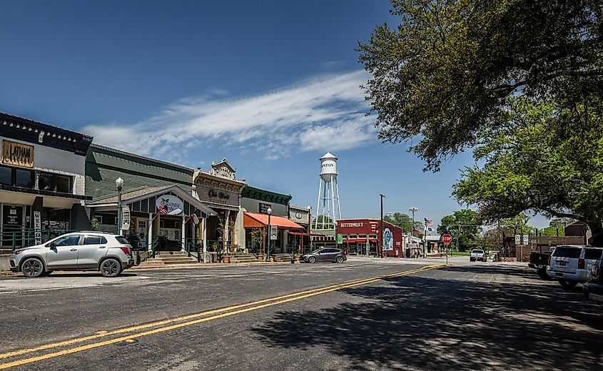 Street view in Canton, Texas