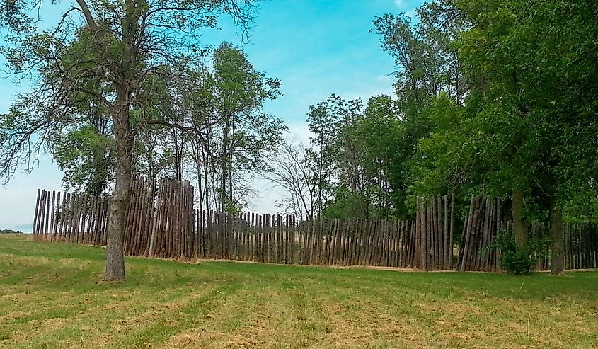 A view of the Aztalan State Park in Wisconsin