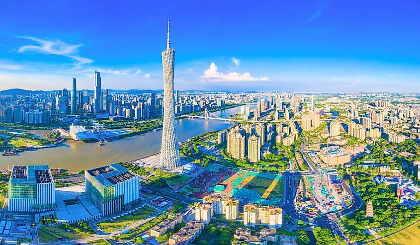 City scenery of Guangzhou City, Guangdong Province, China