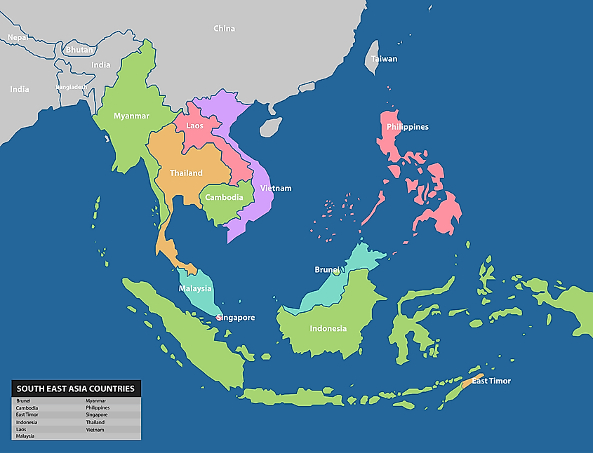 Southeast Asia WorldAtlas