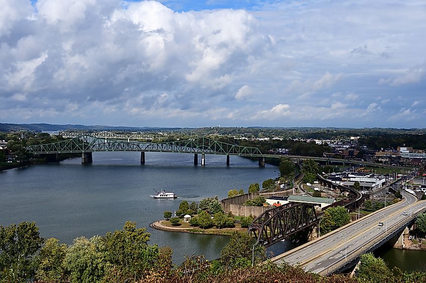 Overlook of Parkersburg, West Virginia.