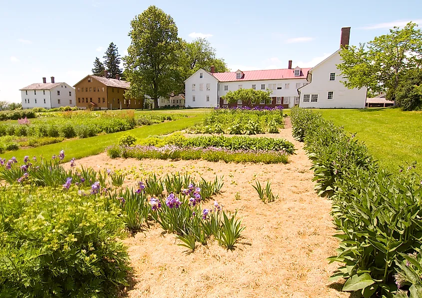 A Shaker village in Canterbury, New Hampshire.