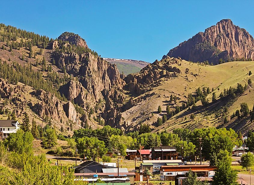 A View of the Historic City of Creede in Colorado