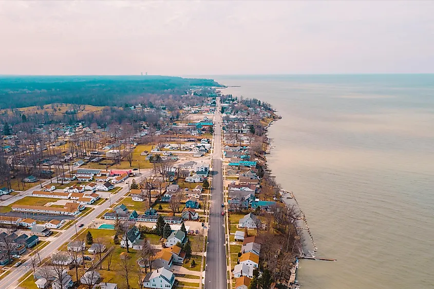 Lake Erie coastal town, Geneva-On-The-Lake, Ohio.