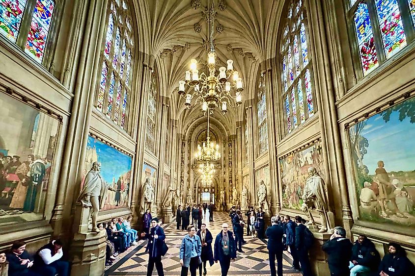 St. Stephen's Hall at Houses of Parliiament in London Image credit Bryan Dearsley