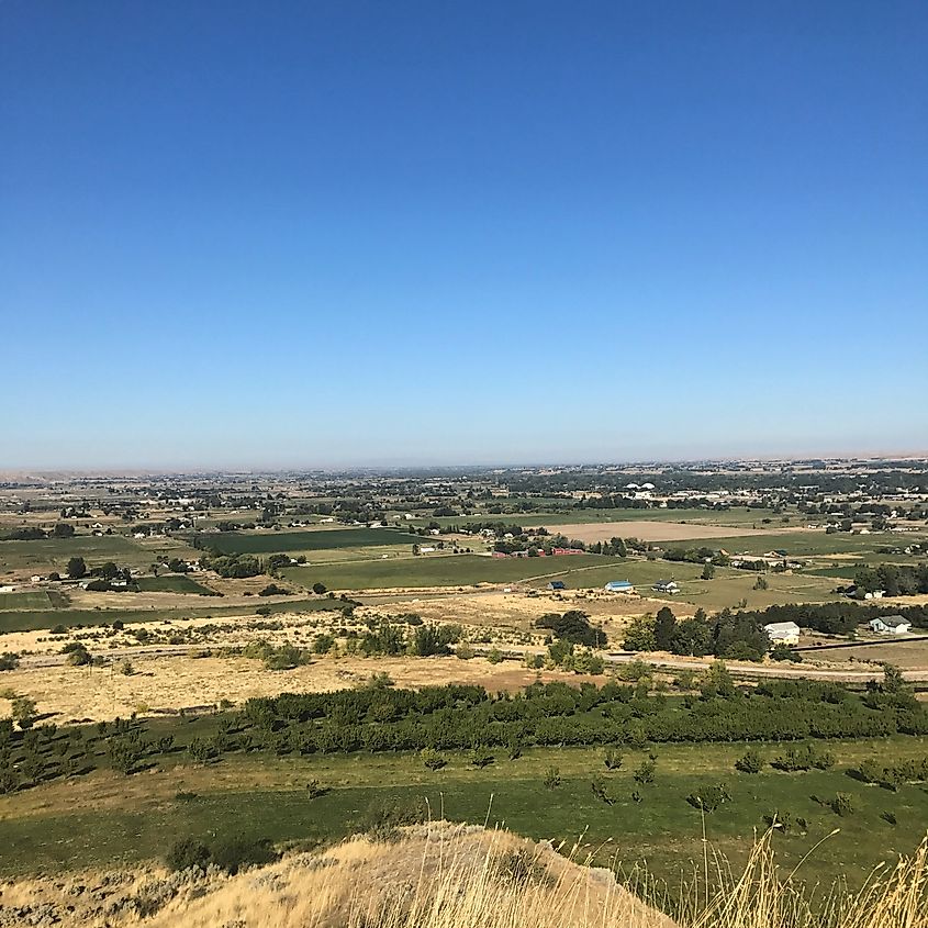 Aerial view of Emmett in Idaho.