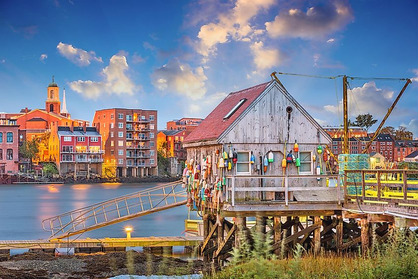 Waterfront view in Portsmouth, New Hampshire