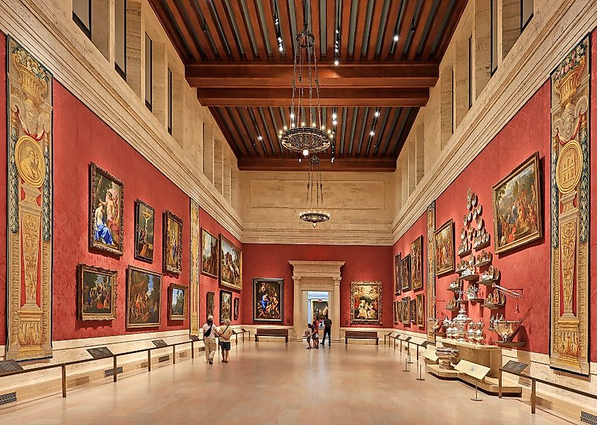 Inside the Museum Of Fine Arts, Boston, Massachusetts.