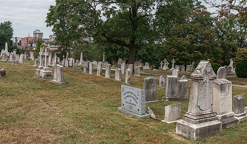 Green Mount Cemetery in Baltimore, Maryland.