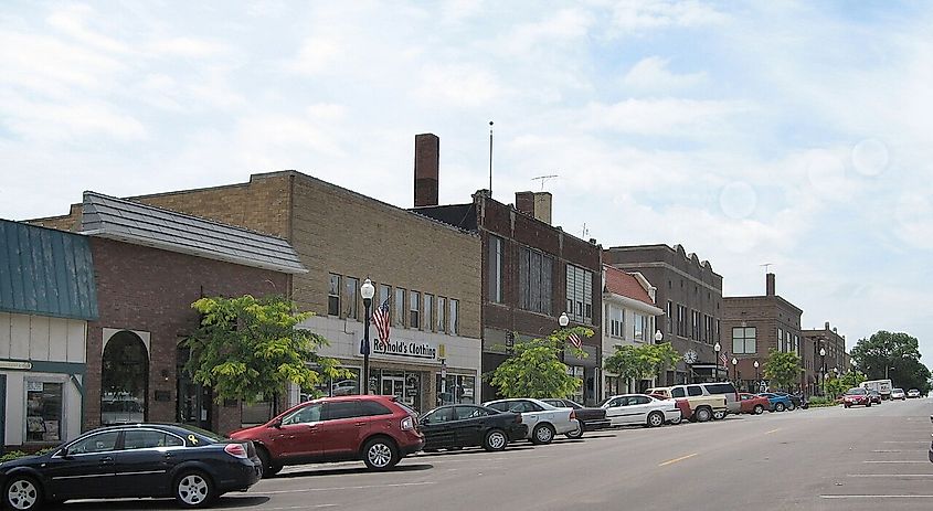 Downtown Dension, Iowa.