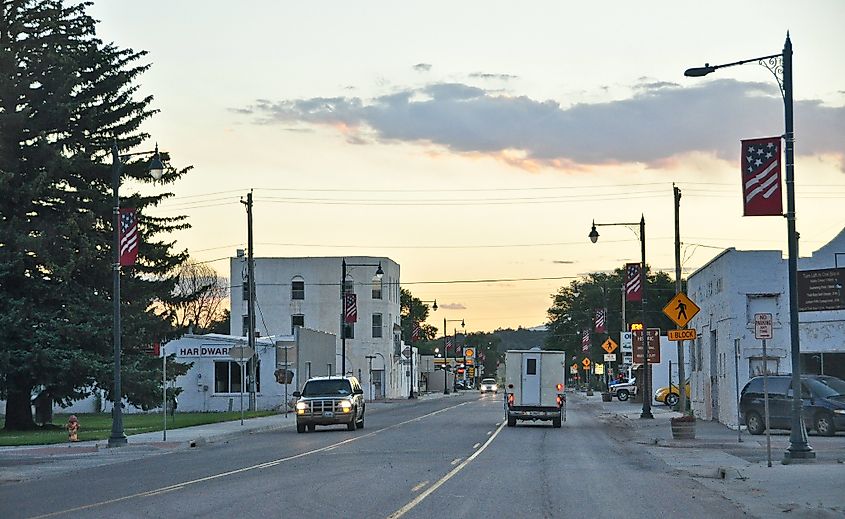 Downtown Guernsey, Wyoming.