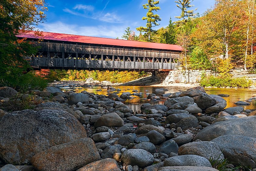 Albany Covered Bridge in Conway, New Hampshire.