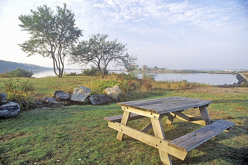 The Bluff Point State Park near Mystic